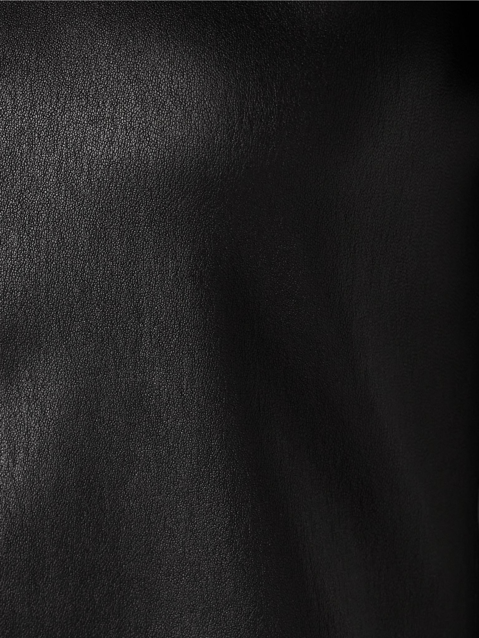 Leather T-shirt Black - 4