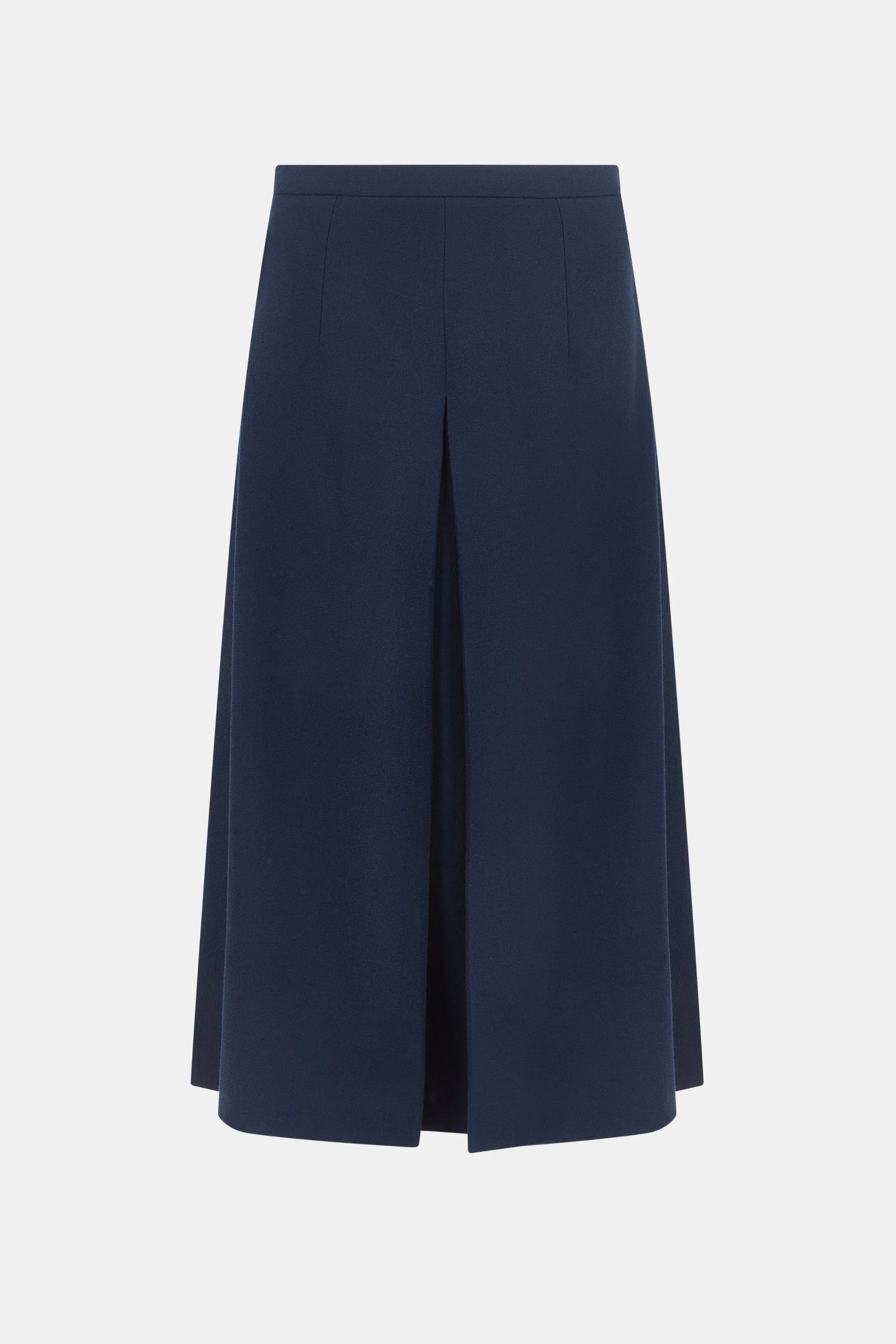 Sato Skirt in Navy Single Wool Crepe - 1