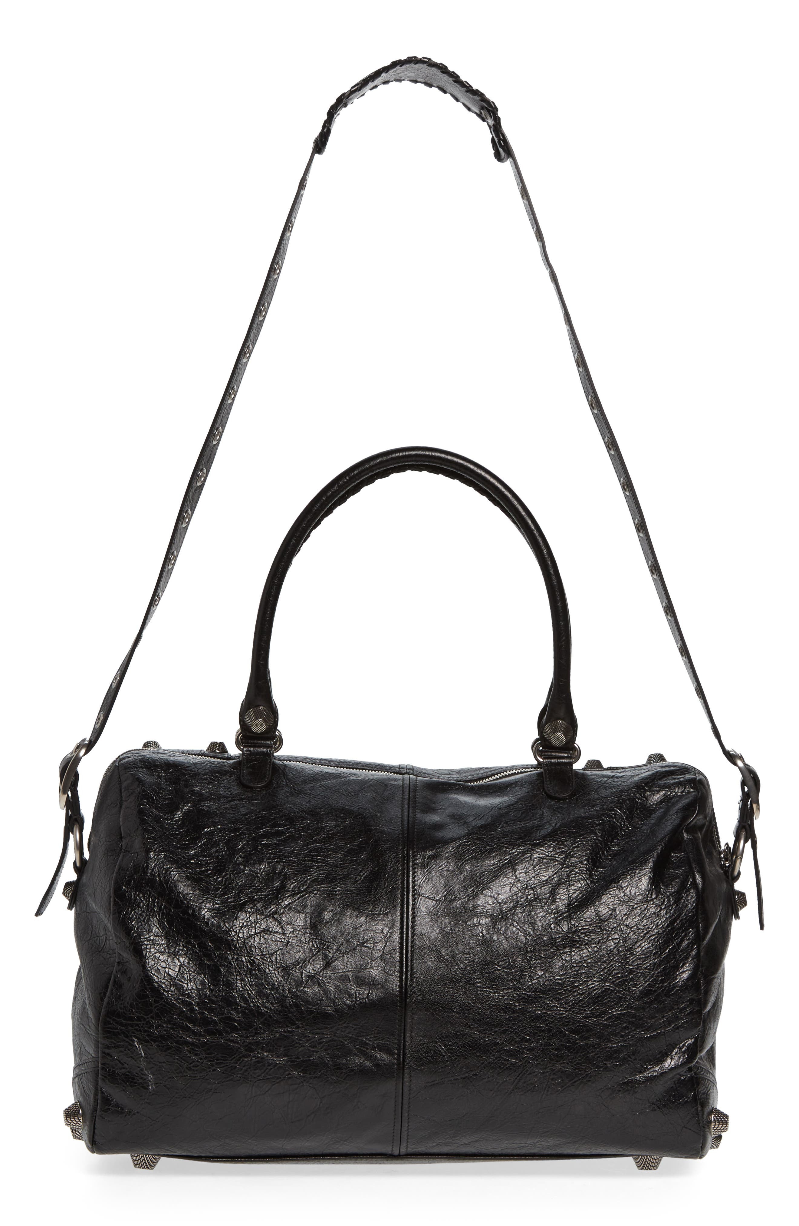 Balenciaga Le Cagole Leather Duffle Bag in Black at Nordstrom - 3