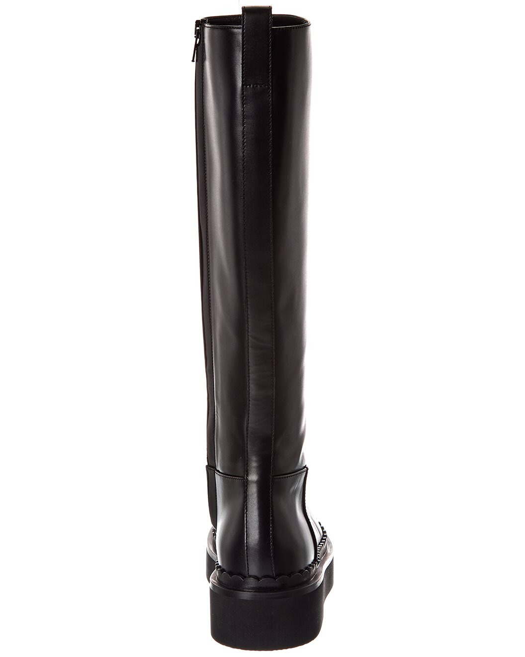 Valentino VLogo Signature 45 Leather Platform Knee-High Boot - 3
