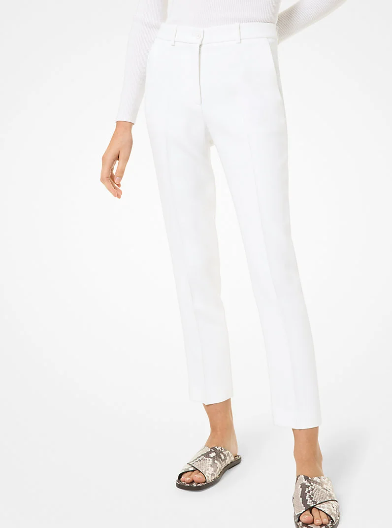 Samantha Double Crepe Sablé Pants - 1
