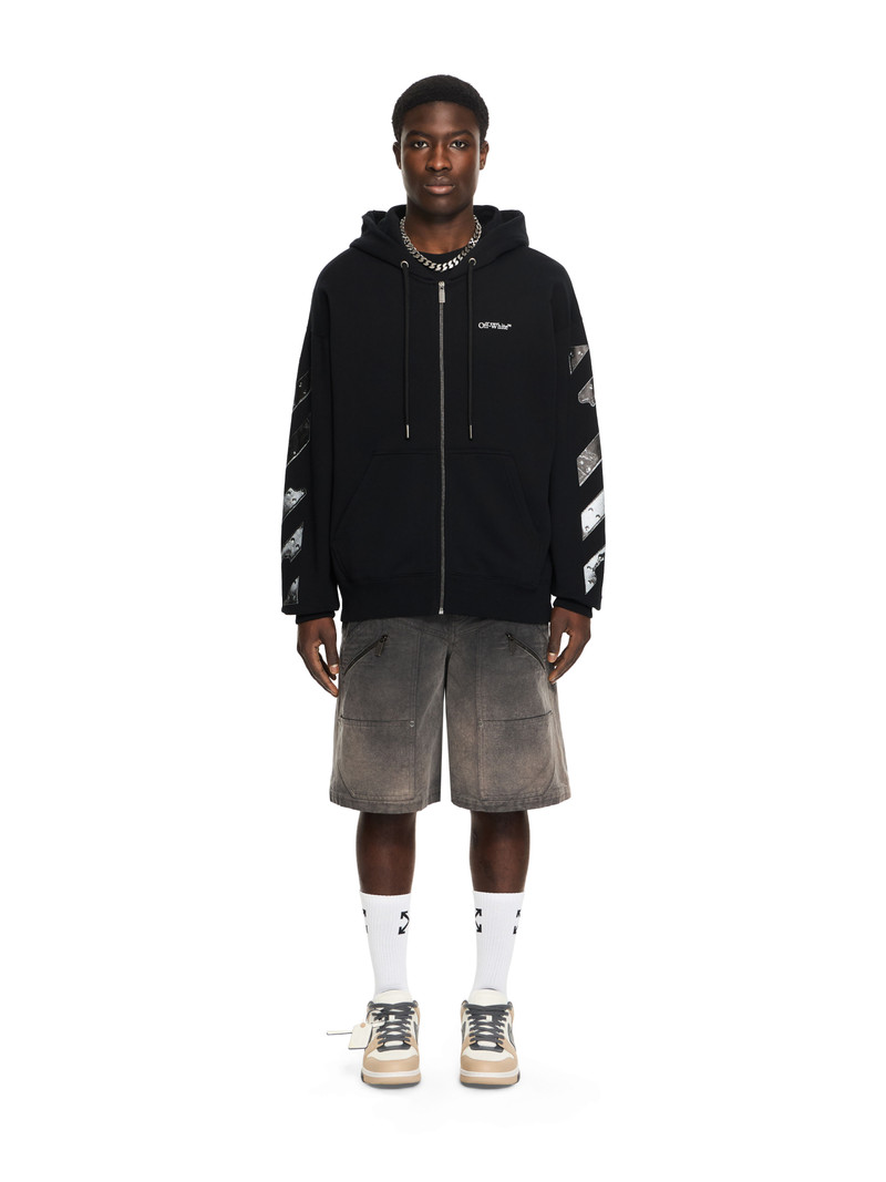Off-White Metal Arrow Skate Zip Hoodie outlook