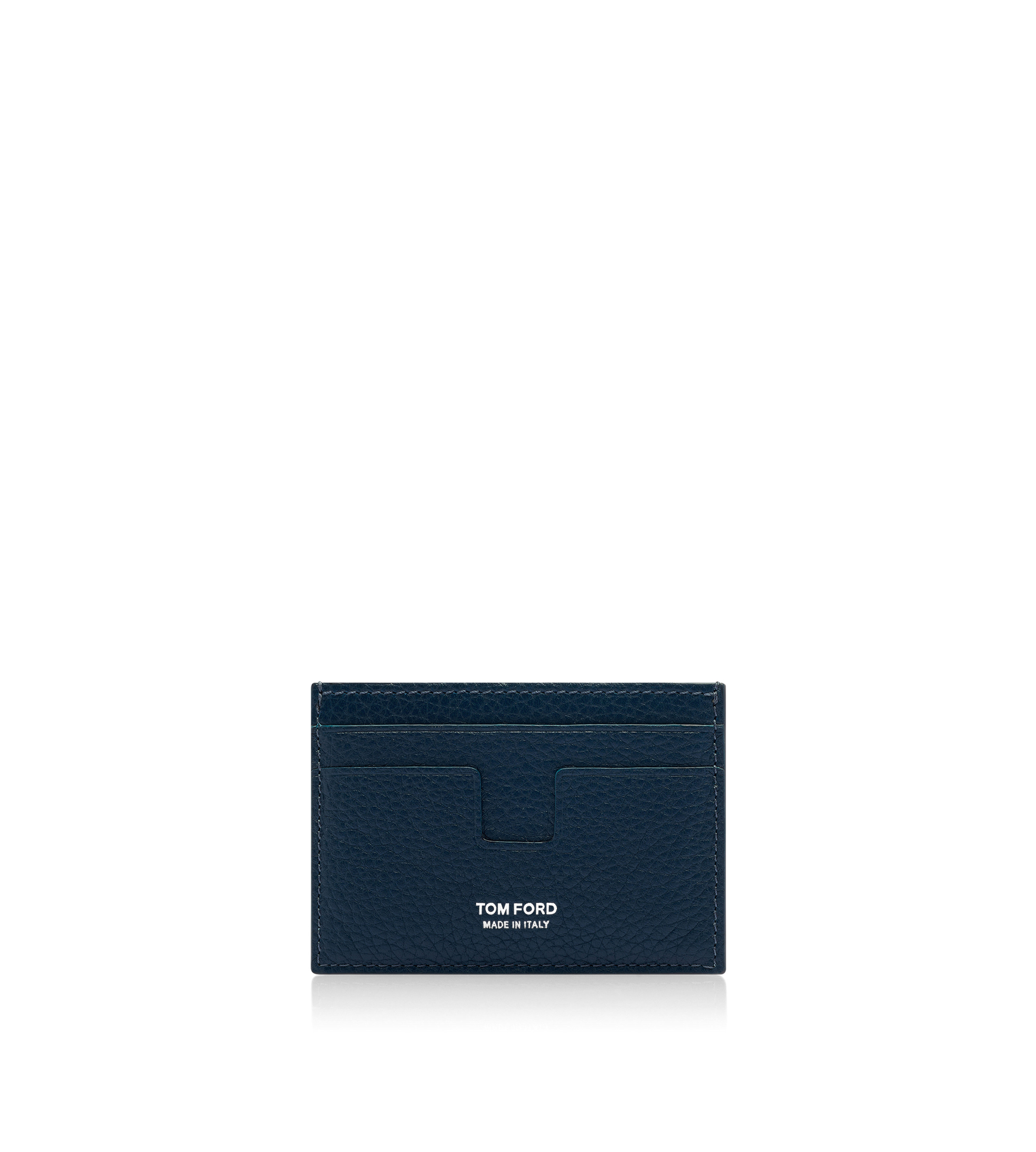 GRAIN LEATHER MONEY CLIP CARDHOLDER - 1