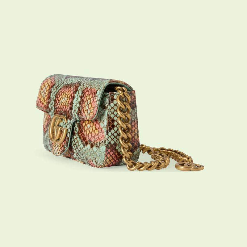 GUCCI GG Marmont python belt bag outlook