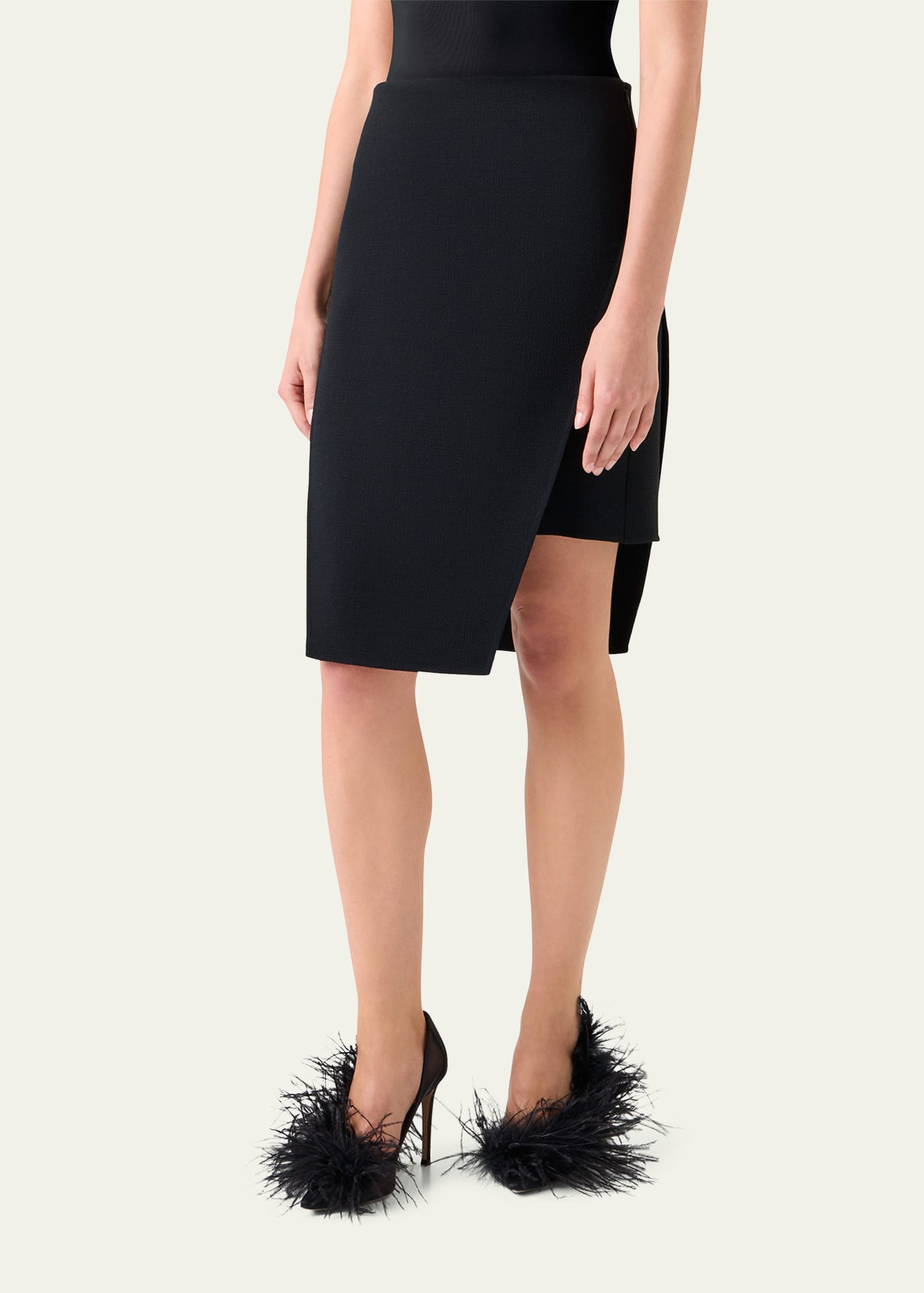 Trapezoid Apron Mini Skirt - 4