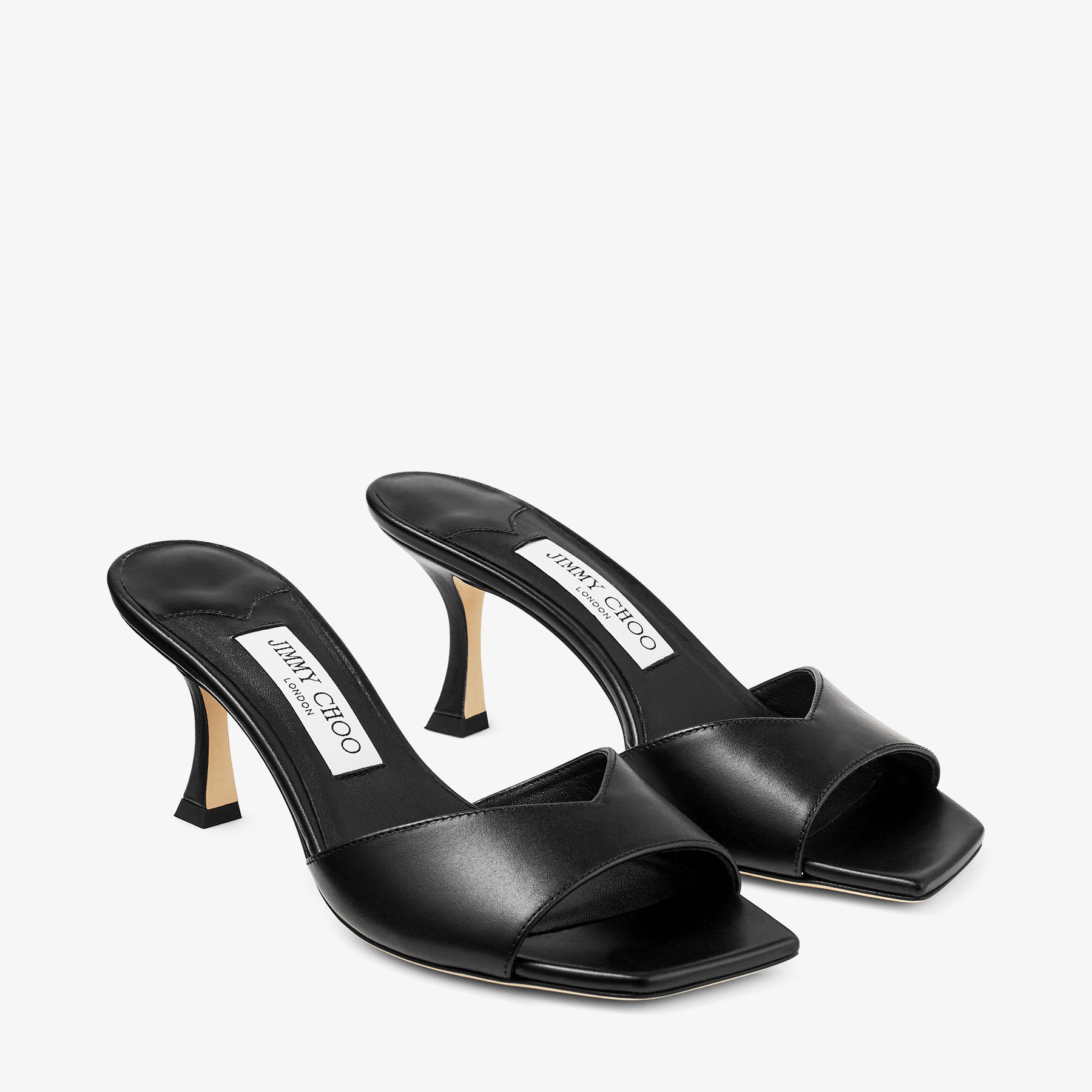 Skye 70
Black Leather Sandals - 3