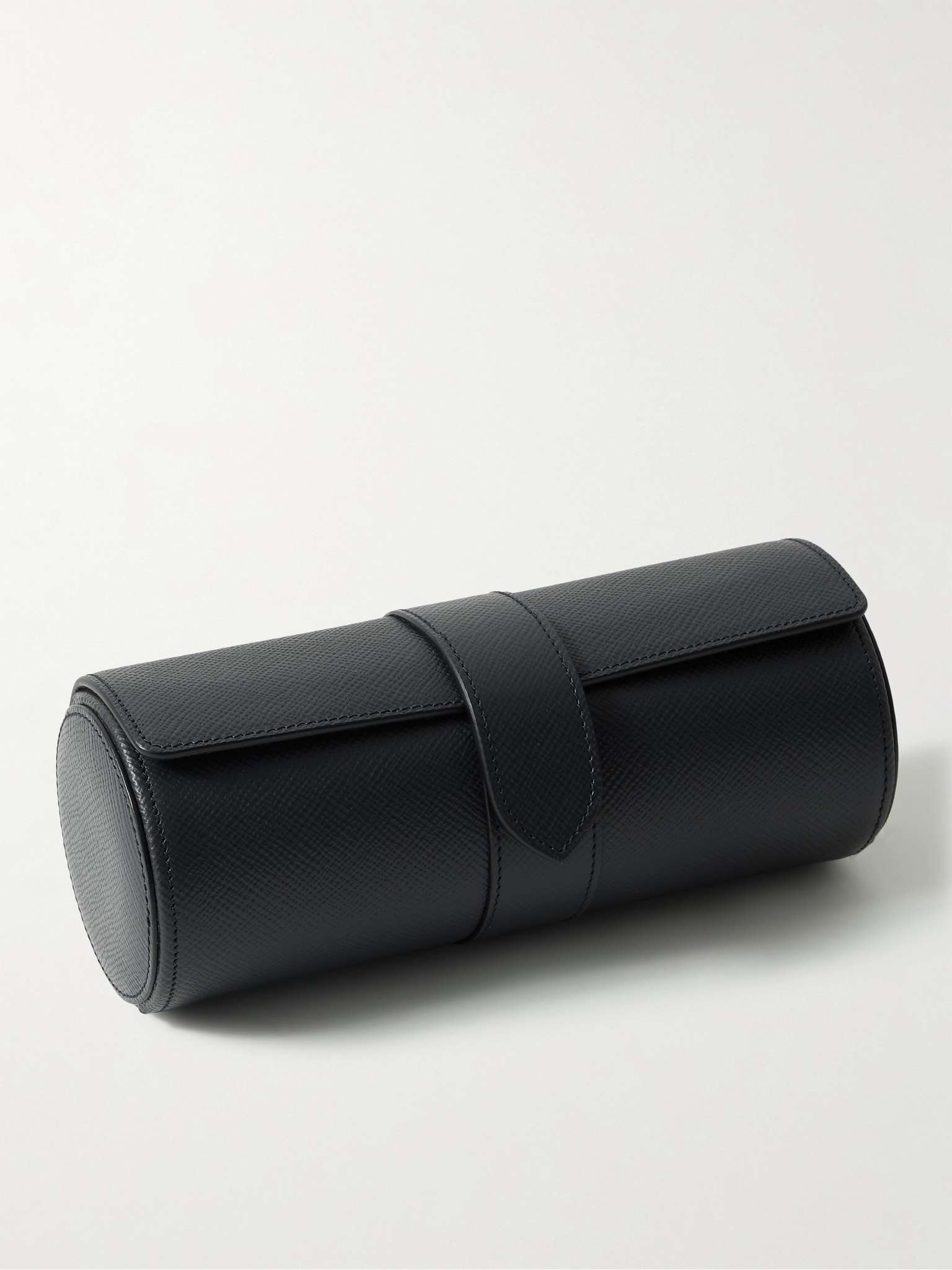 Panama Cross-Grain Leather Watch Roll - 3