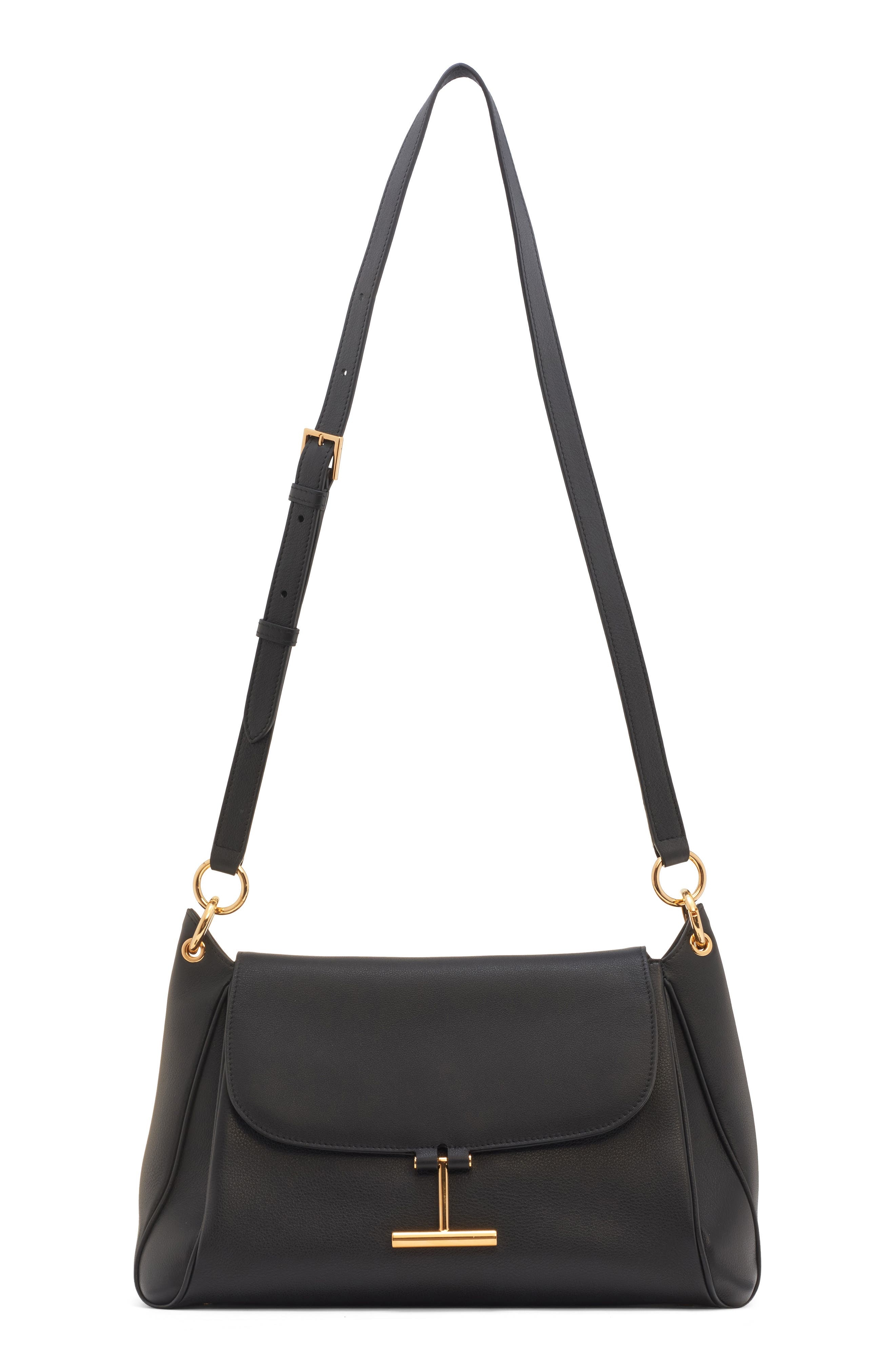 TOM FORD Medium Tara Leather Shoulder Bag in Black at Nordstrom - 4