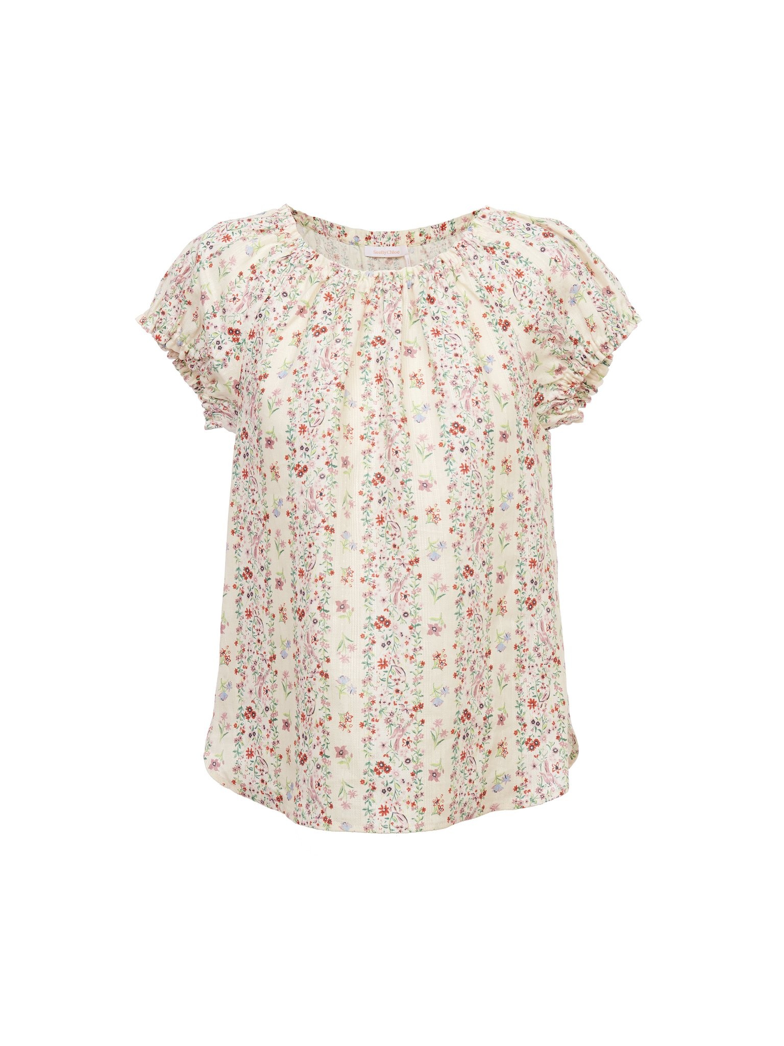 PETITE PRINTED TOP - 1
