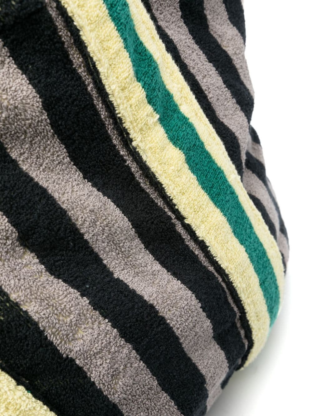 logo-print striped cotton tote bag - 3