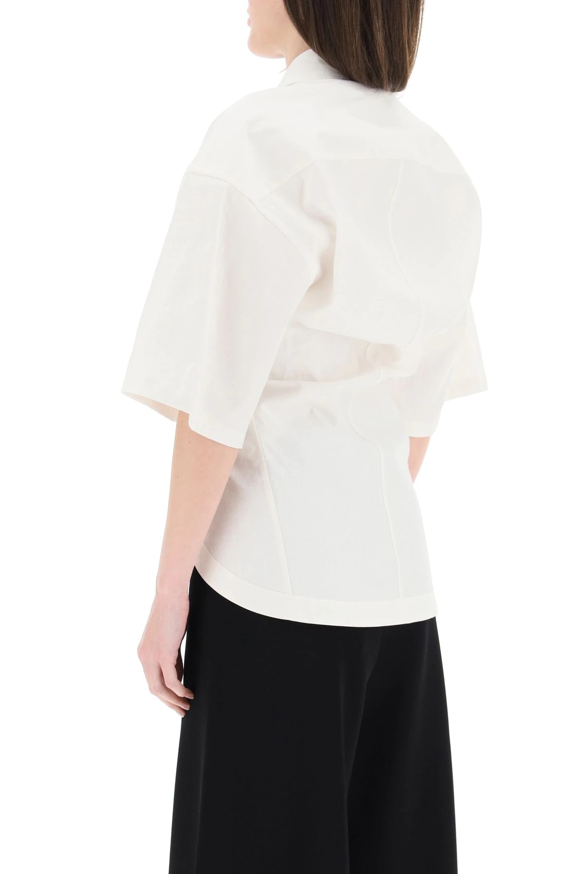 ASYMMETRIC HEM SHIRT - 4