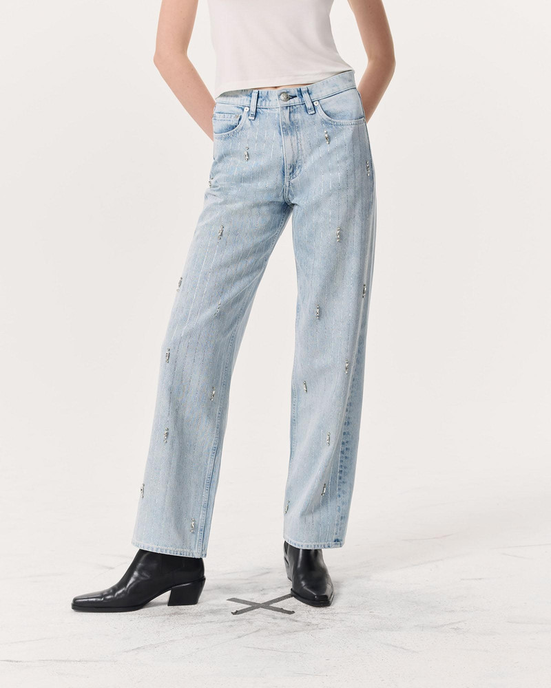 rag & bone Shea Embellished Relaxed Straight Jeans
Lightweight Rigid Denim outlook