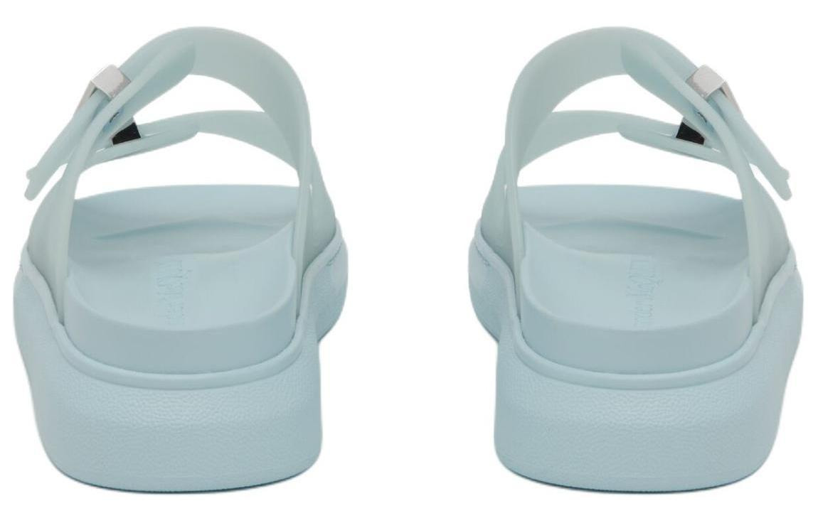 (WMNS) Alexander McQueen Hybrid Slides 'Powder Blue Silver' 658063W4TM14711 - 4