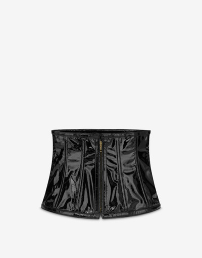 Moschino PATENT LEATHER CORSET BELT outlook