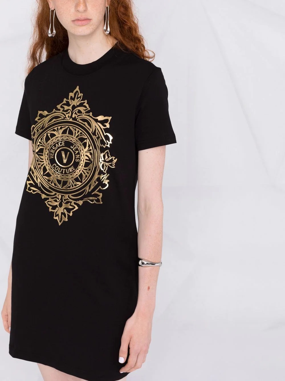 V-Emblem T-shirt dress - 3