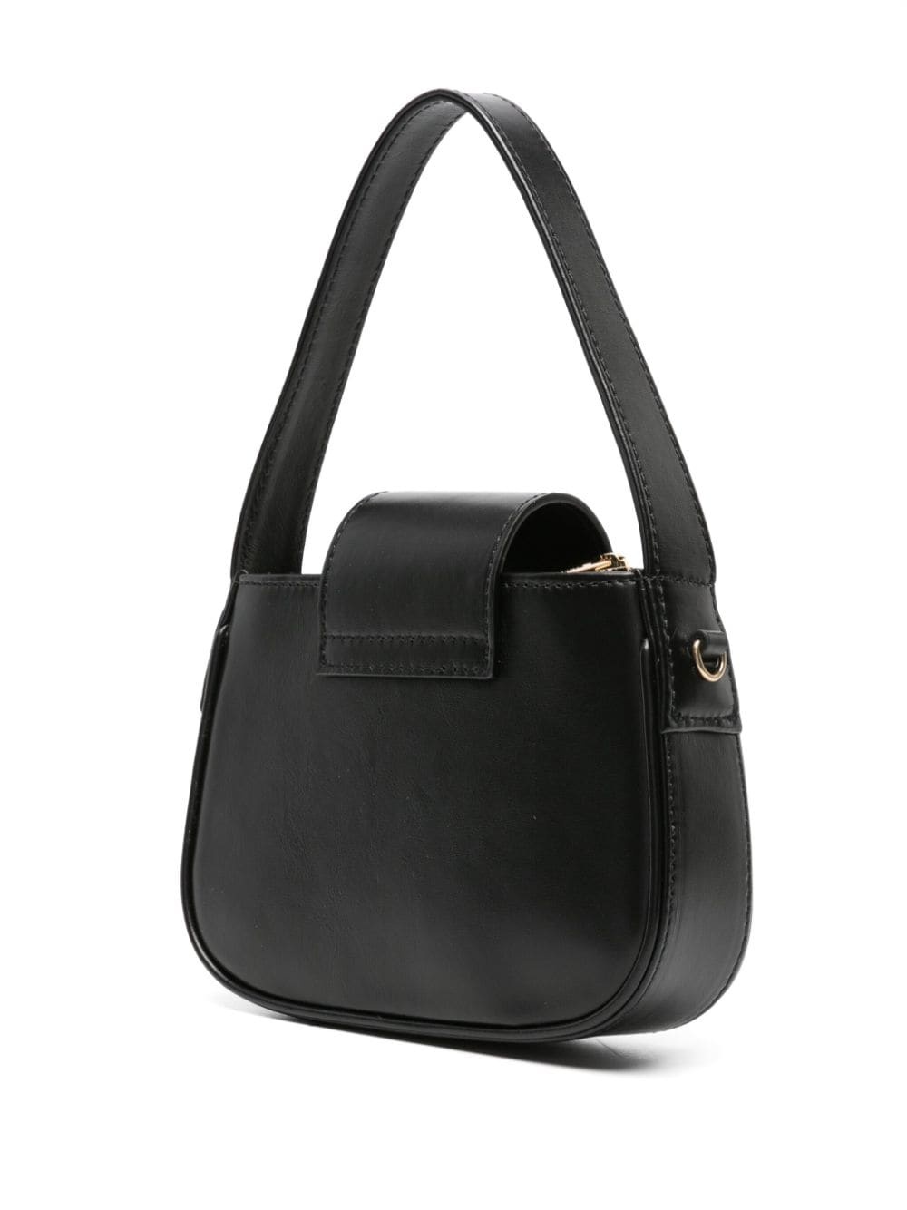 Flap leather tote bag - 3