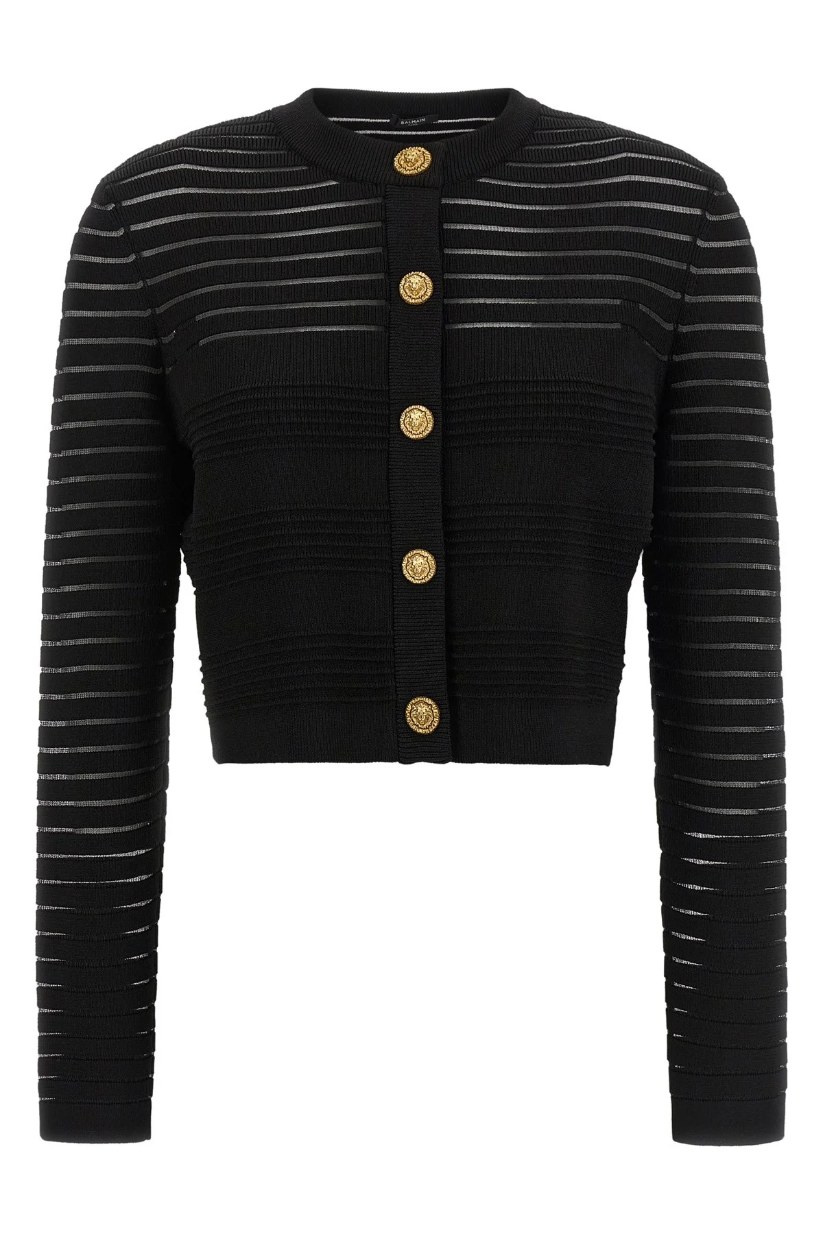 Semi-Transparent Stripes Cardigan - 1