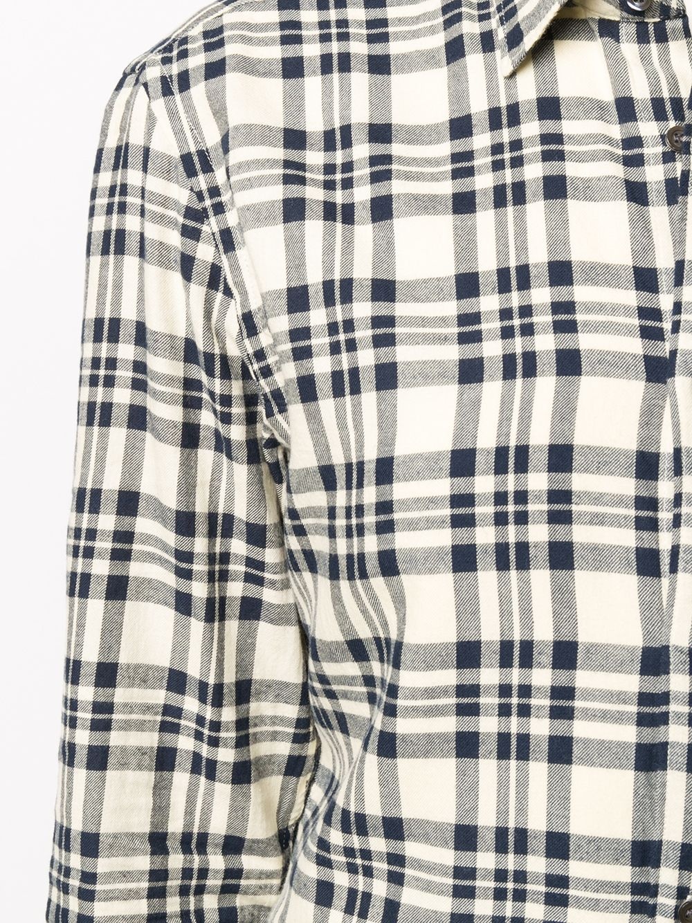 checked cotton shirt - 5