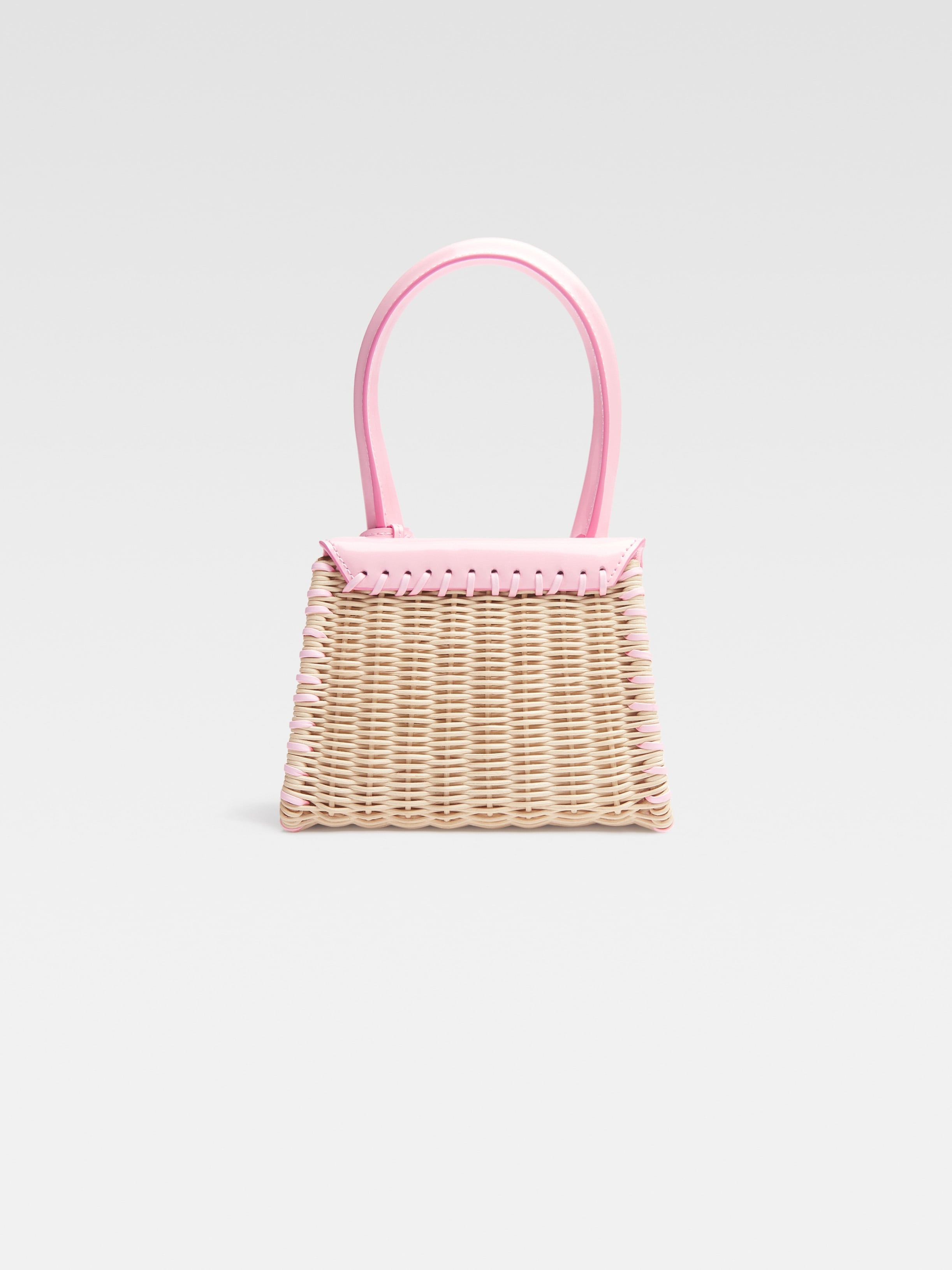 NEW Jacquemus Le Chiquito Osier Bag Raffia and Leather Mini