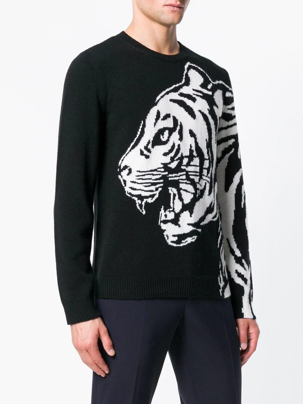 Tiger intarsia sweater - 3