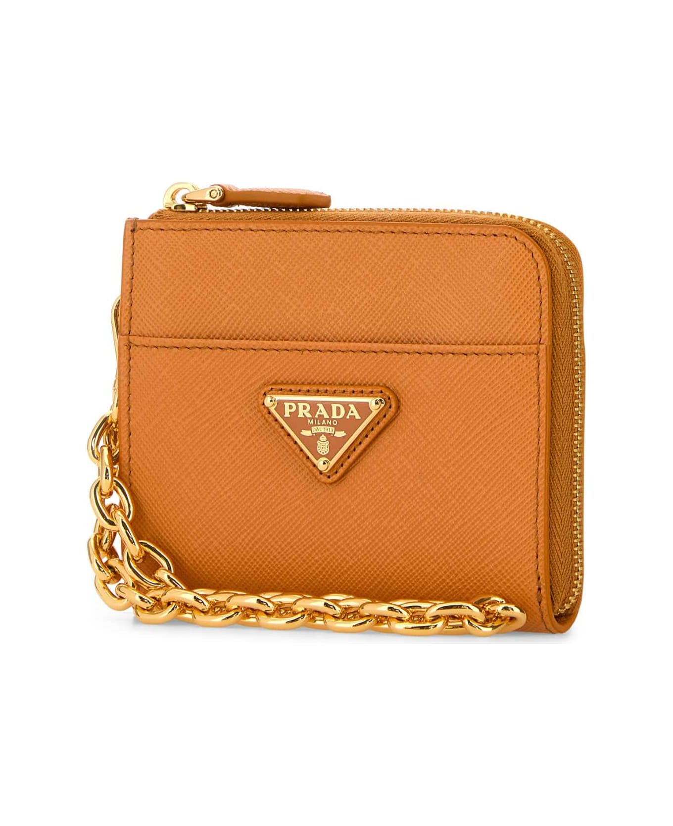 Orange Leather Wallet - 2