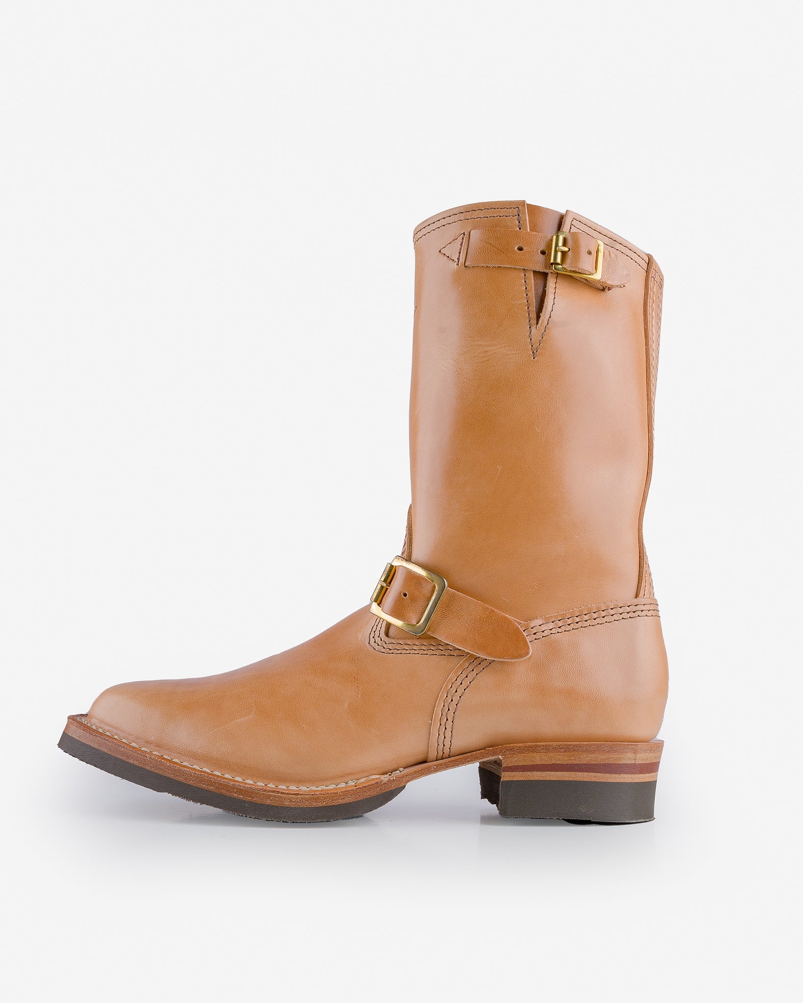 WESCO-MRLOU-NATH Wesco® - 10" Horsehide  Engineer Boot - Natural. The "Mister Lou" - 2