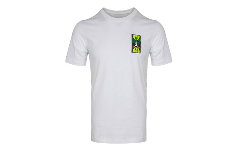 Air Jordan Back Stadium Large Printing Short Sleeve White CJ6291-100 - 1