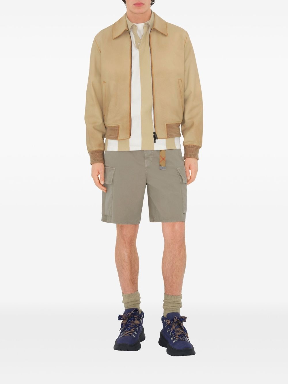cotton cargo shorts - 2