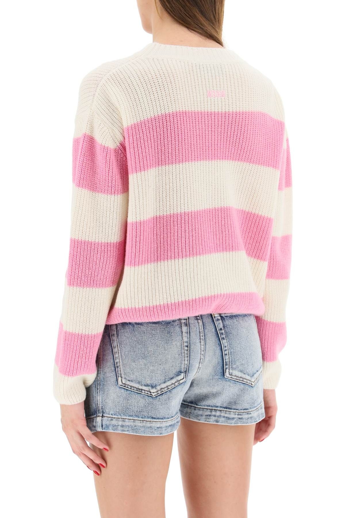 STRIPED BOXY SWEATER - 4