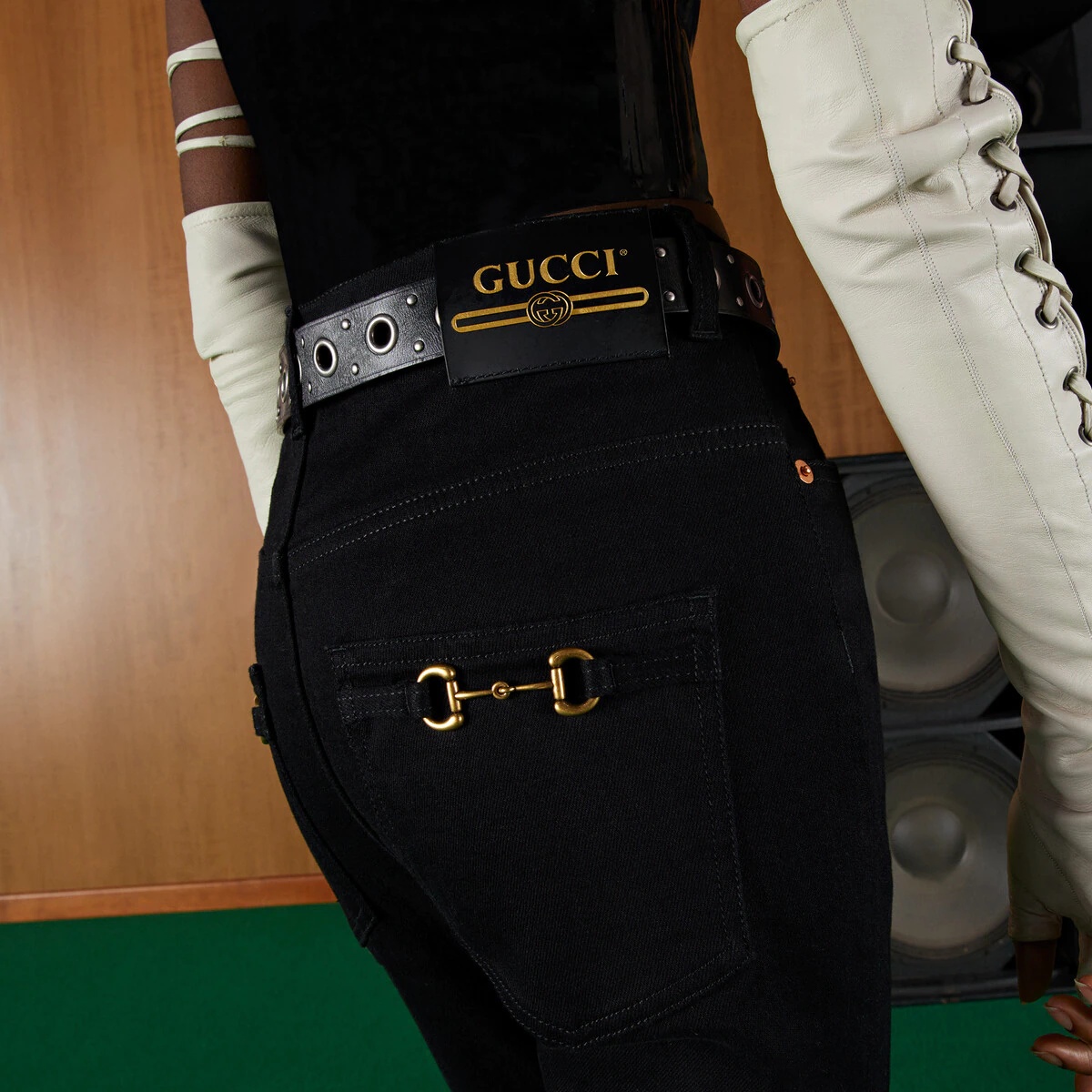 Denim pant with Horsebit - 4