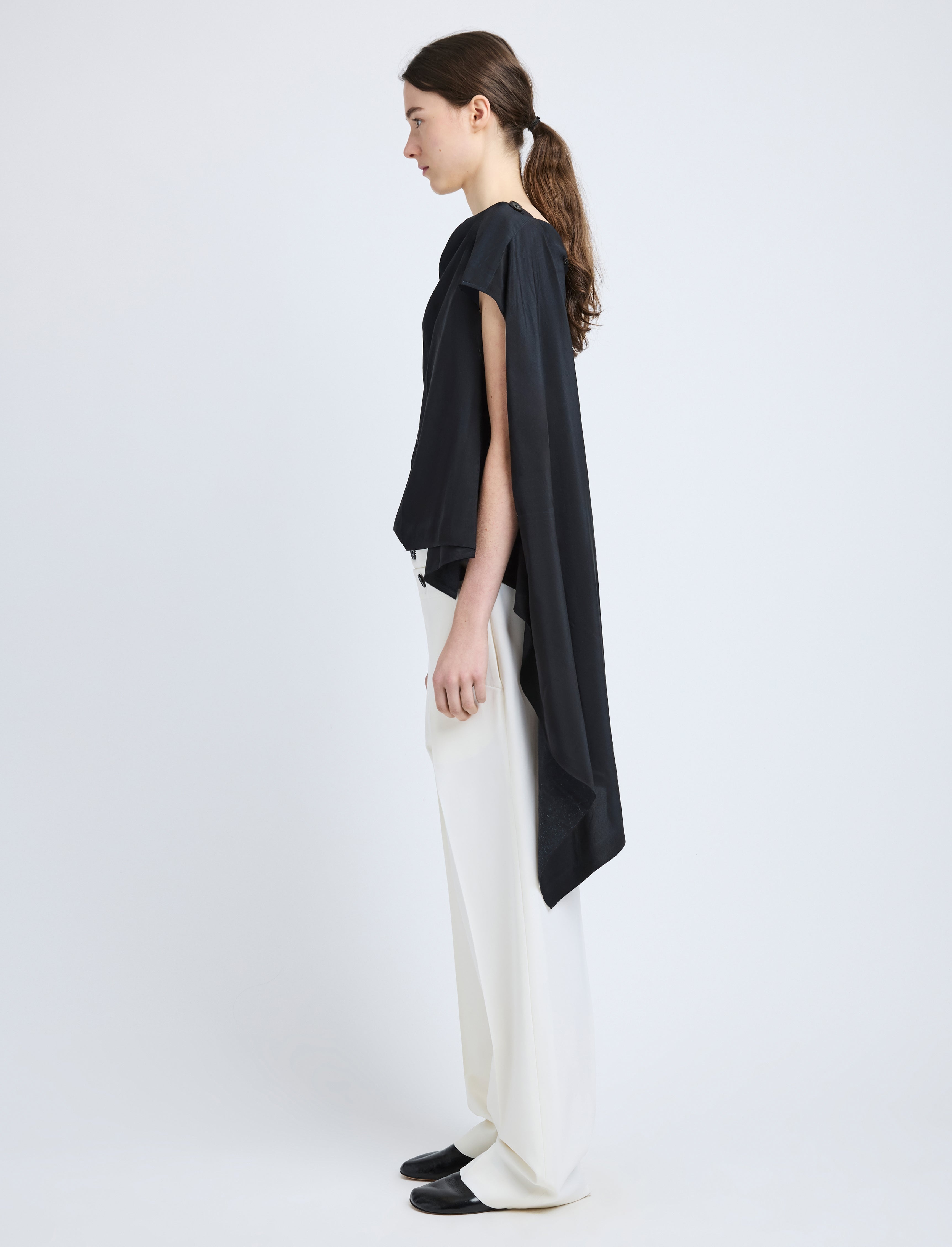 Ondine Top in Stretch Silk Viscose - 4