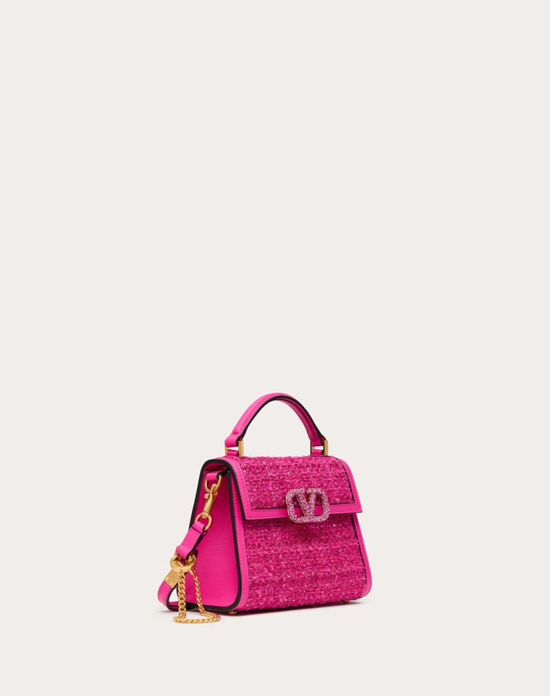 Valentino VALENTINO GARAVANI VSLING MINI TWEED HANDBAG outlook