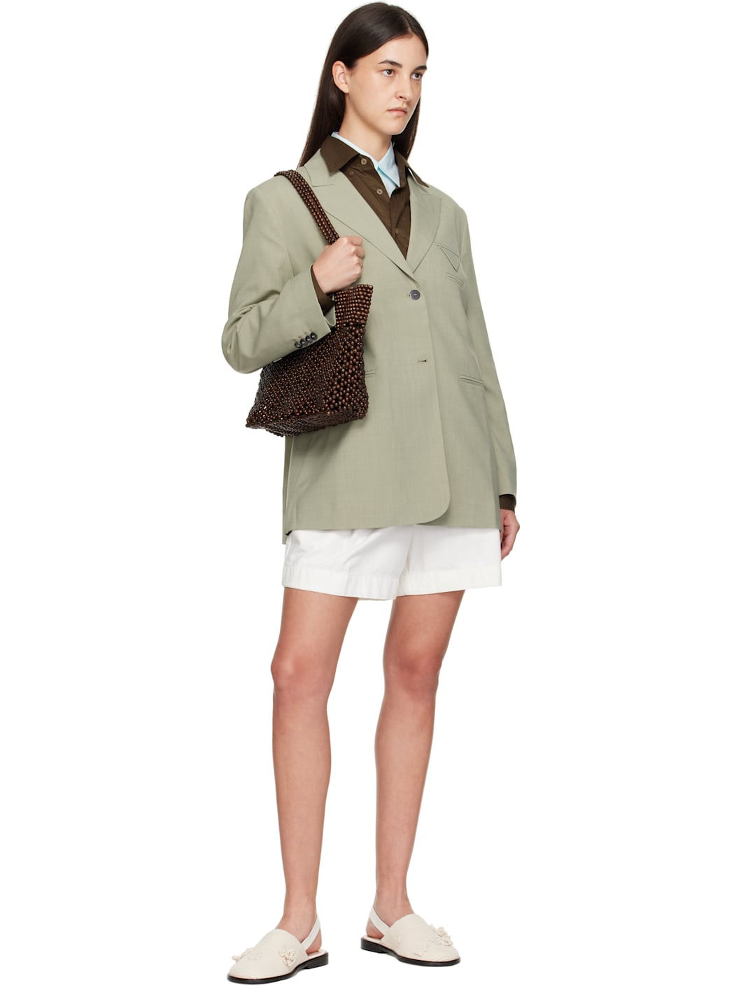 Green Tailored Blazer - 4