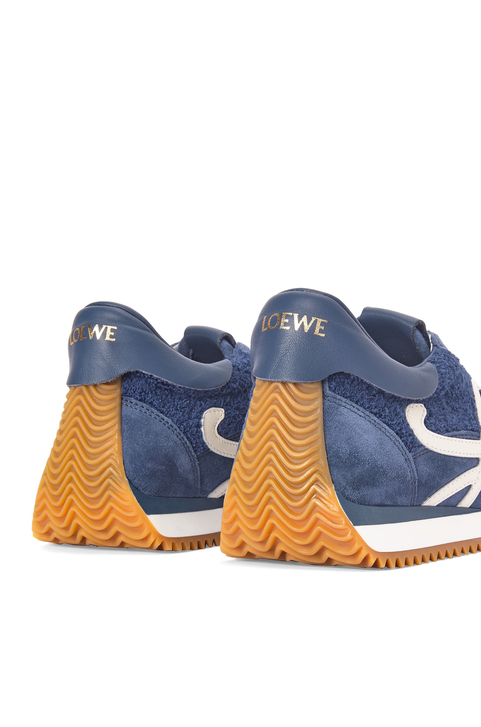 Flow runner in terry cloth and suede - 4