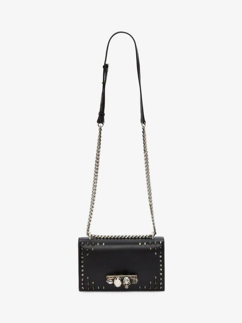 Jewelled Satchel in Black 5
