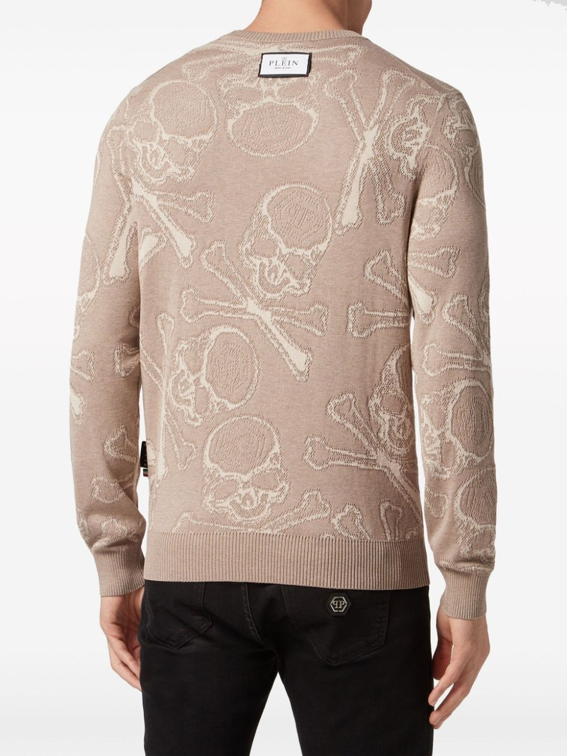PHILIPP PLEIN Skull & Bones-jacquard jumper outlook