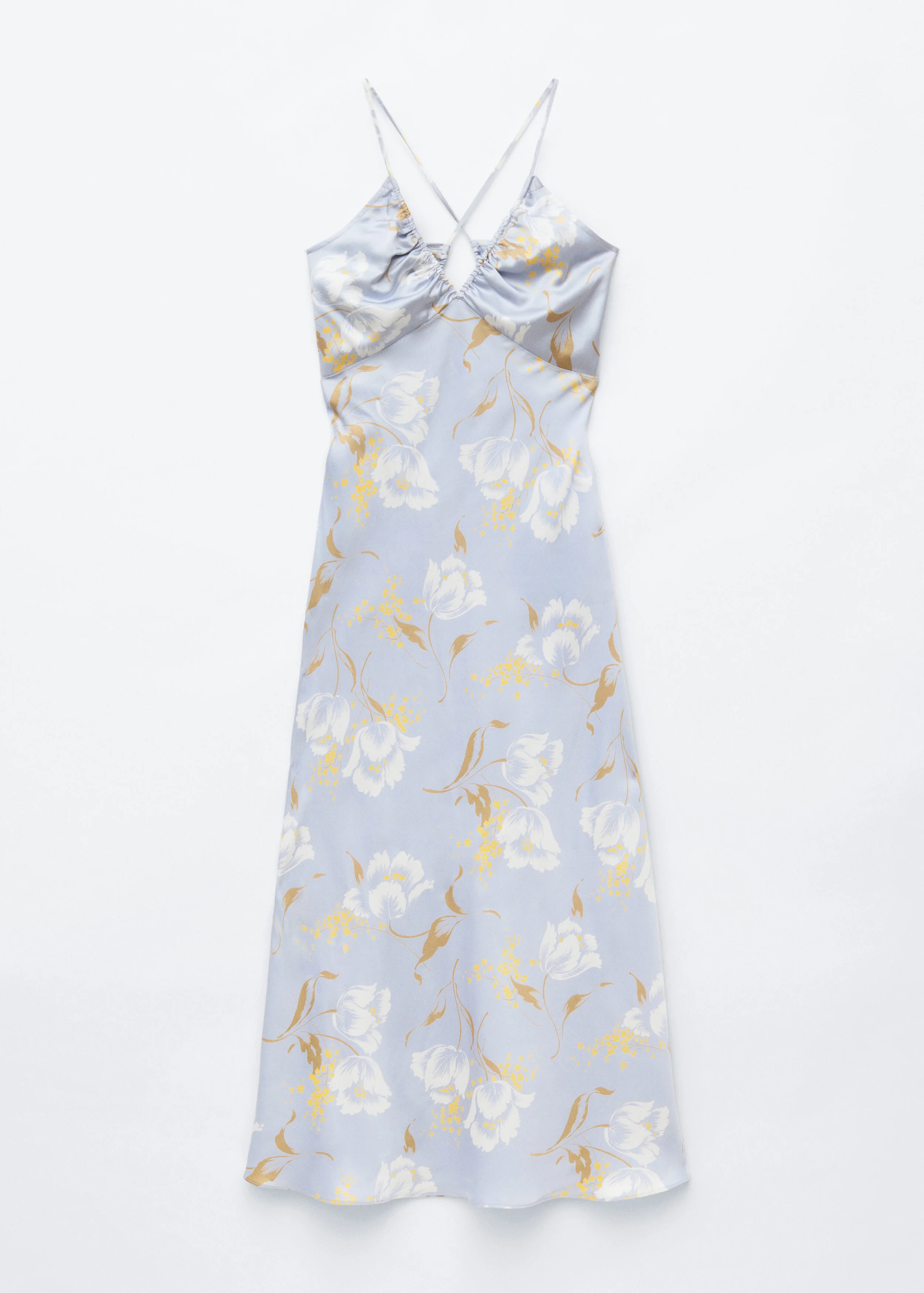 Satin Slip Midi Dress - 1