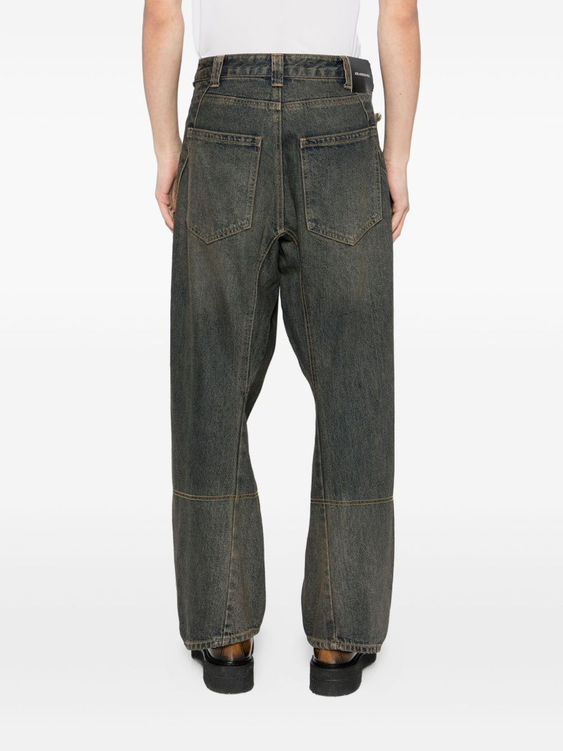 twisted zipped-pockets jeans 4