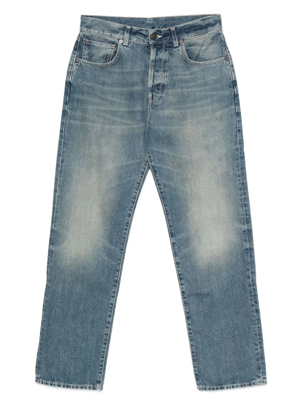 faded-wash jeans - 1