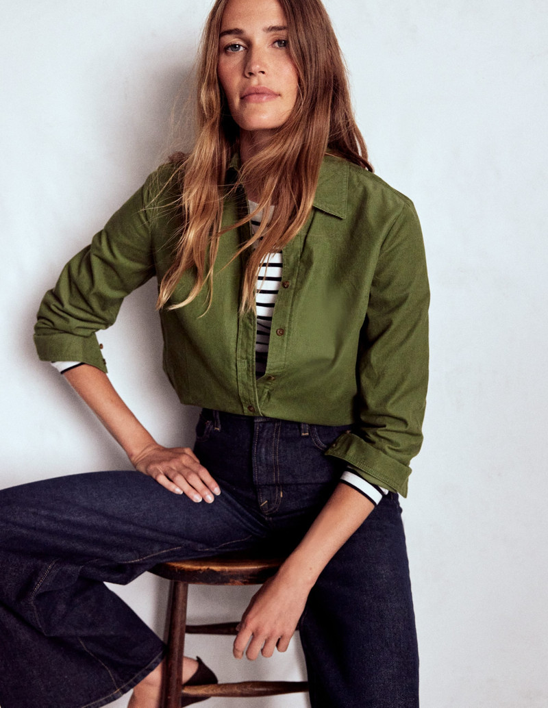 Sienna Cord Shirt-Fern 5