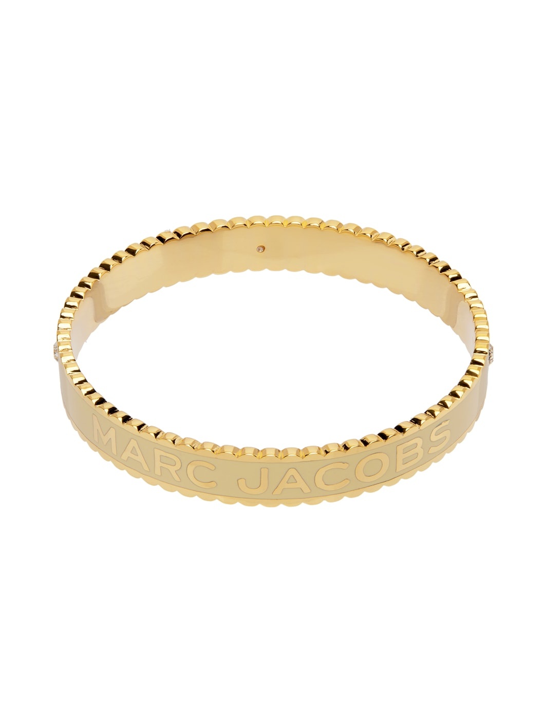 Gold & White 'The Medallion' Cuff Bracelet - 2