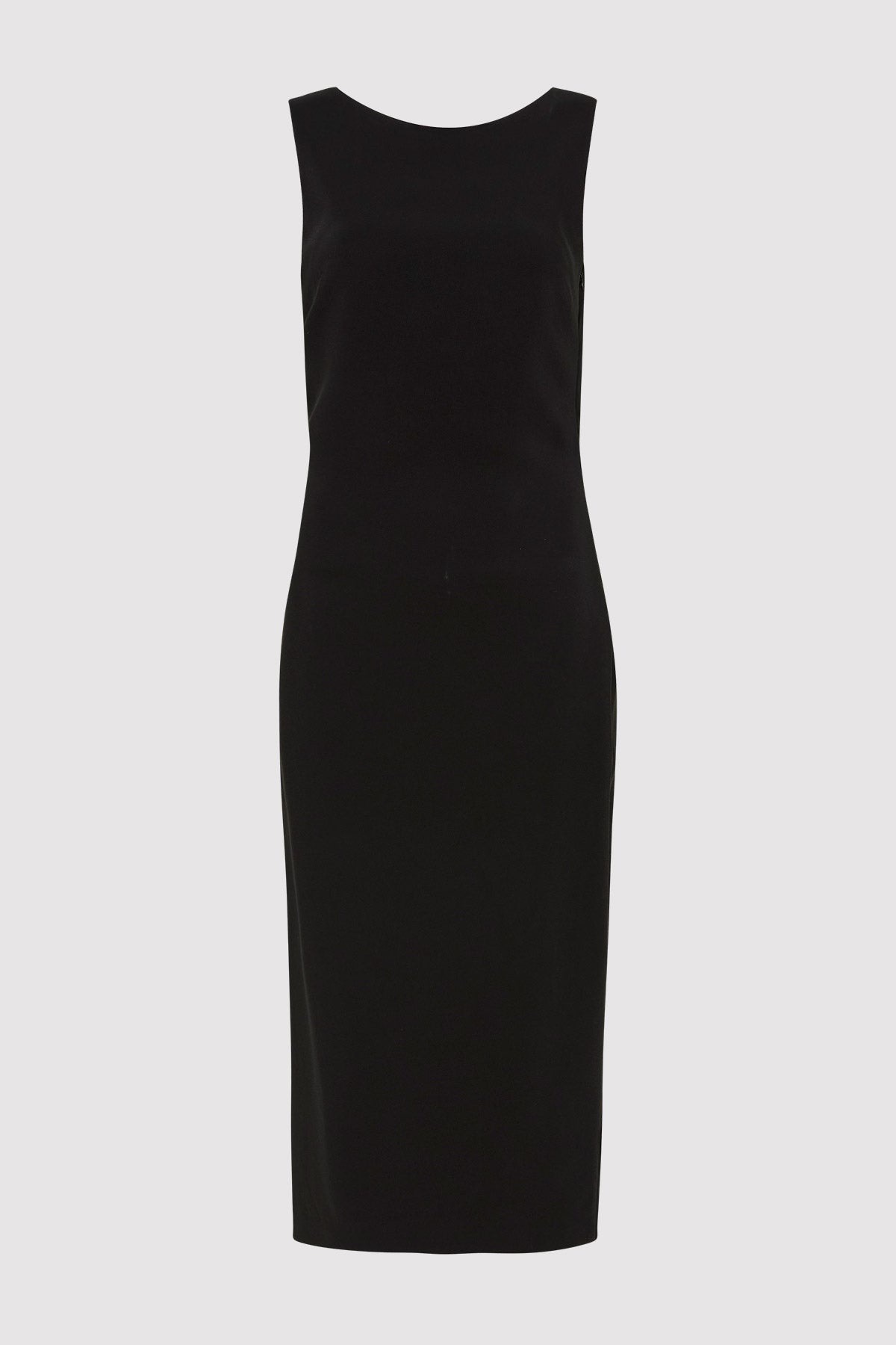 Cut Out Midi Dress - Black - 1