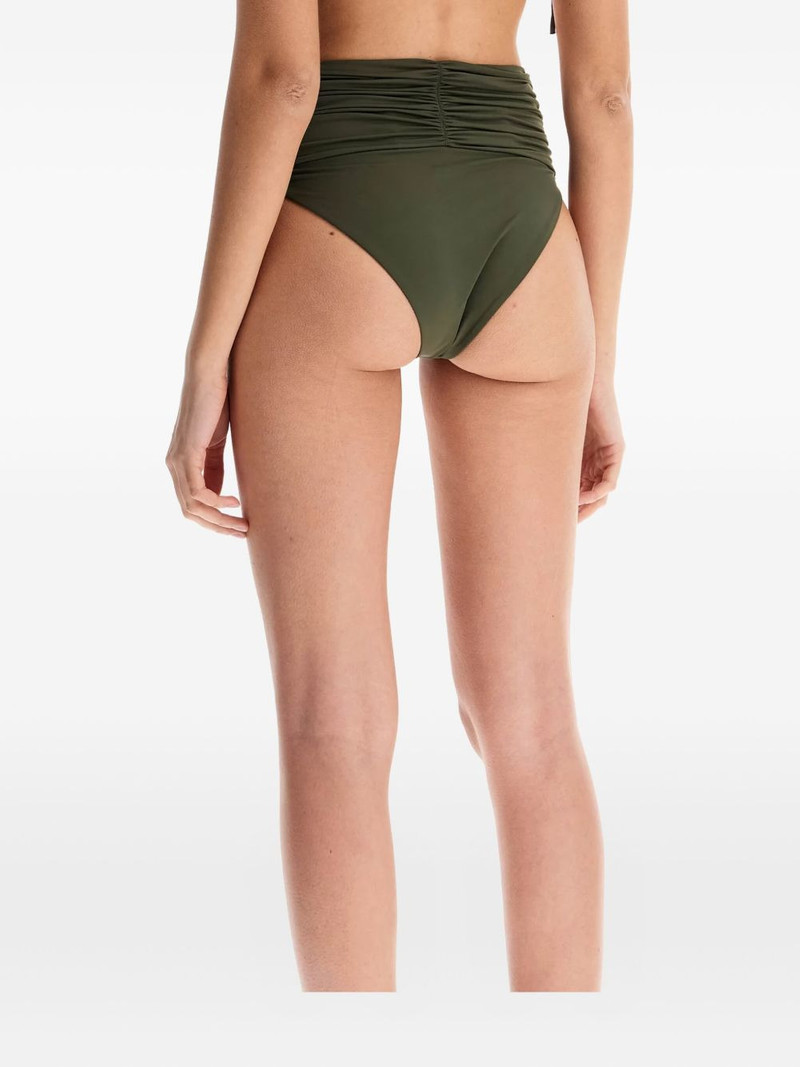 flower-appliqué high-waisted bikini bottom 3