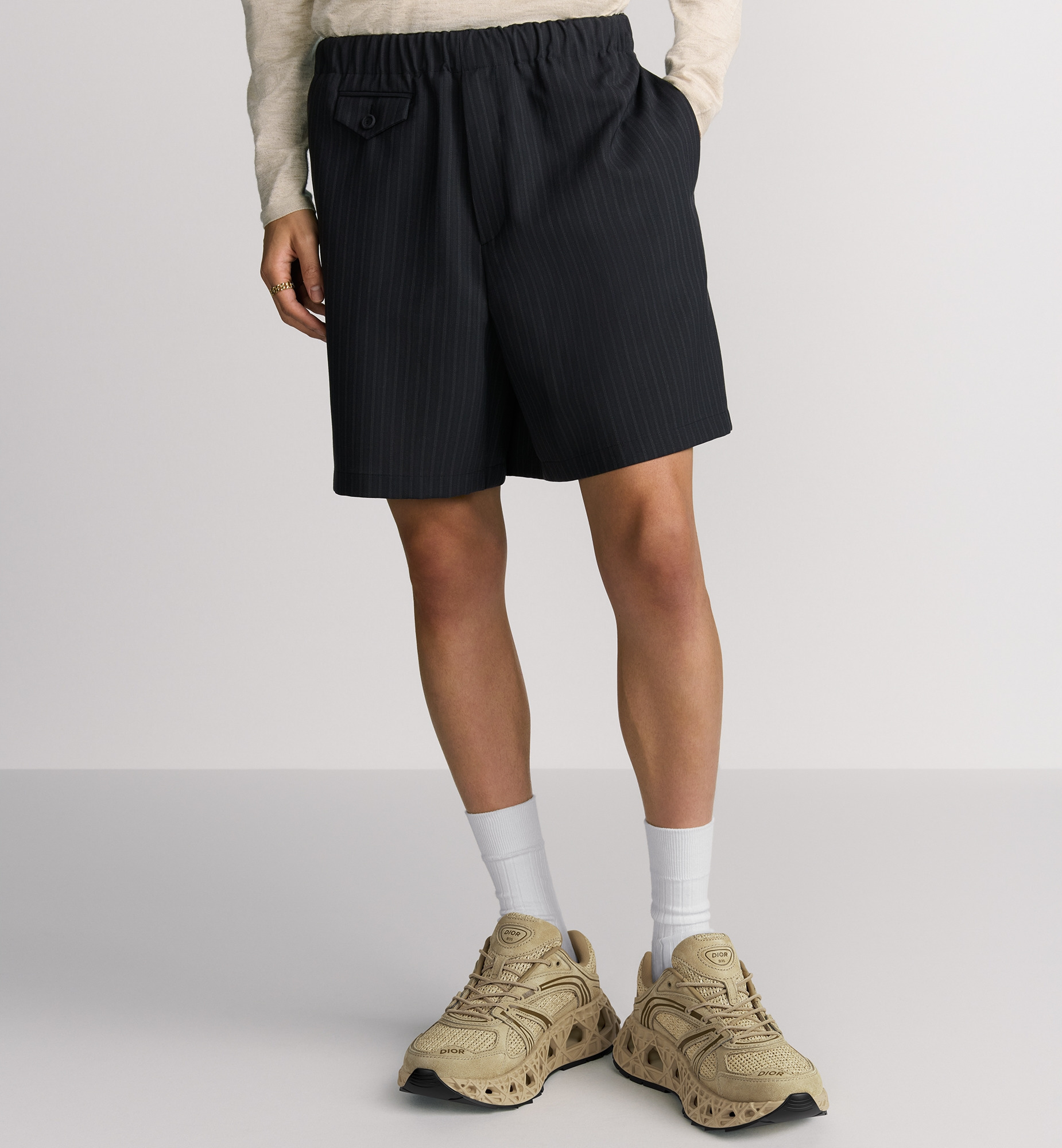 Bermuda Shorts with Elastic Waist - 2