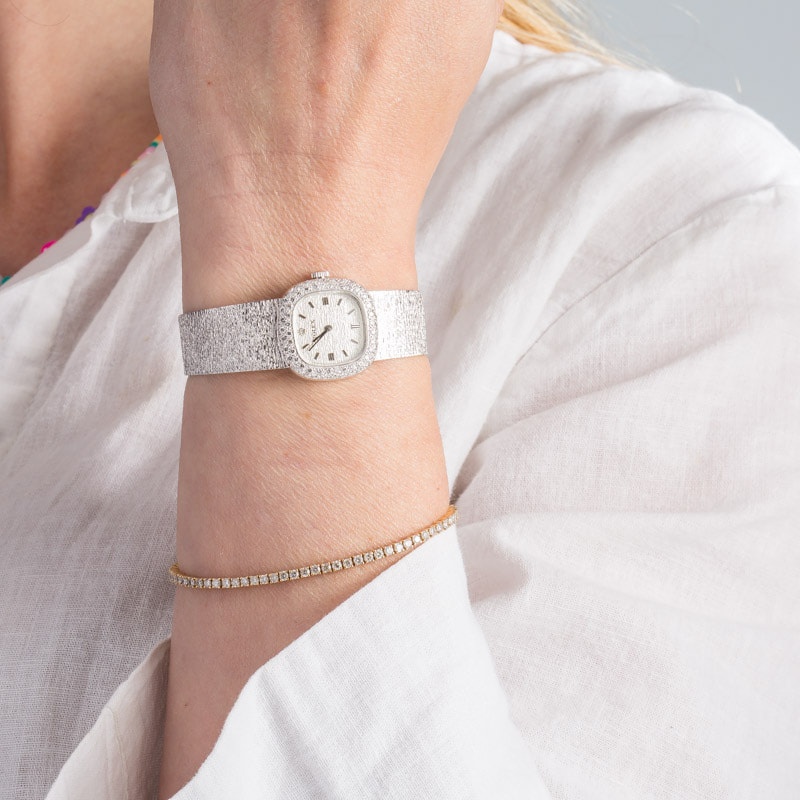 Ladies Rolex Cocktail Ref 8307 White Gold - 5