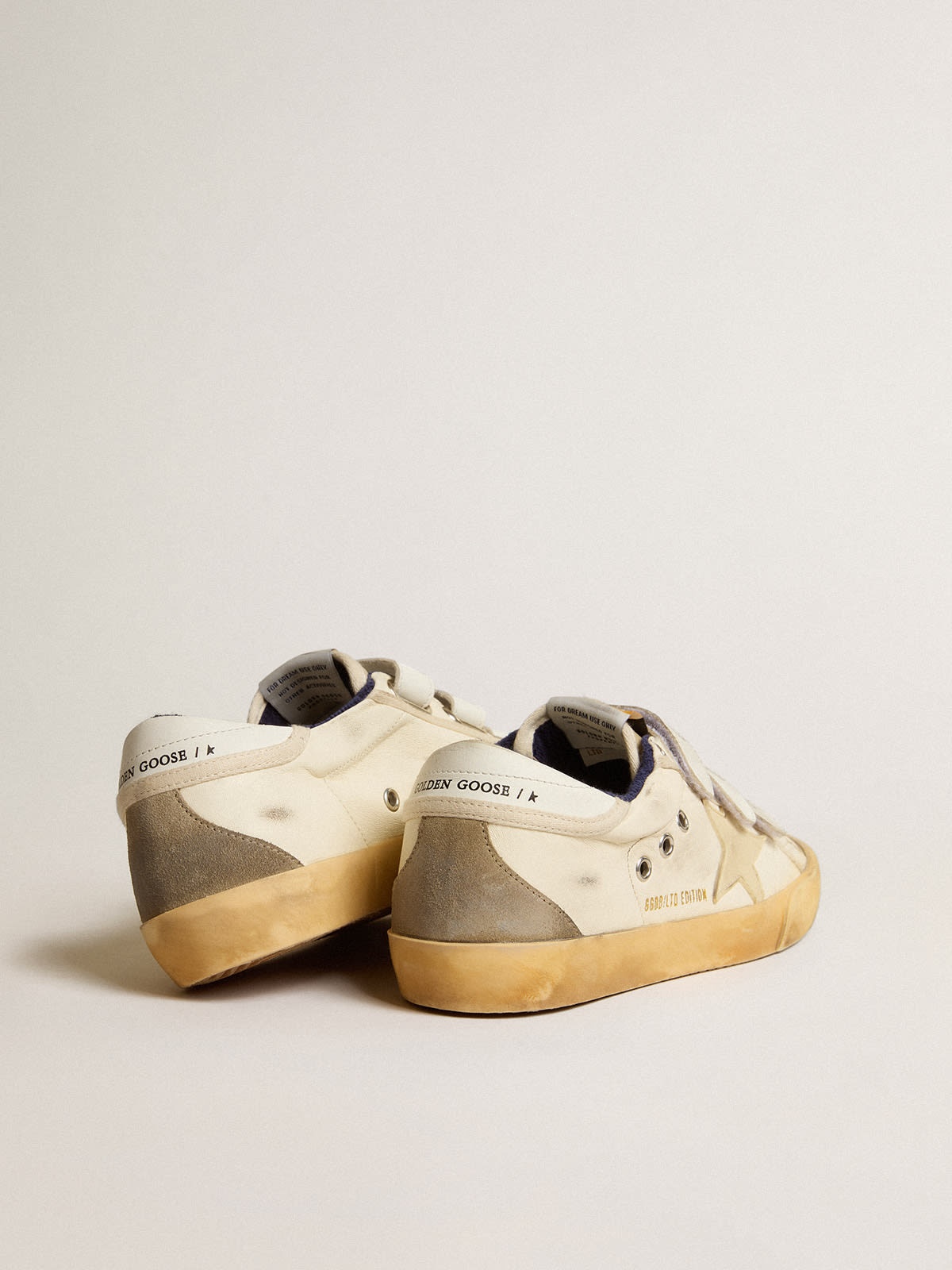 Women’s Old School LAB in nappa with rubber star and suede inserts - 4