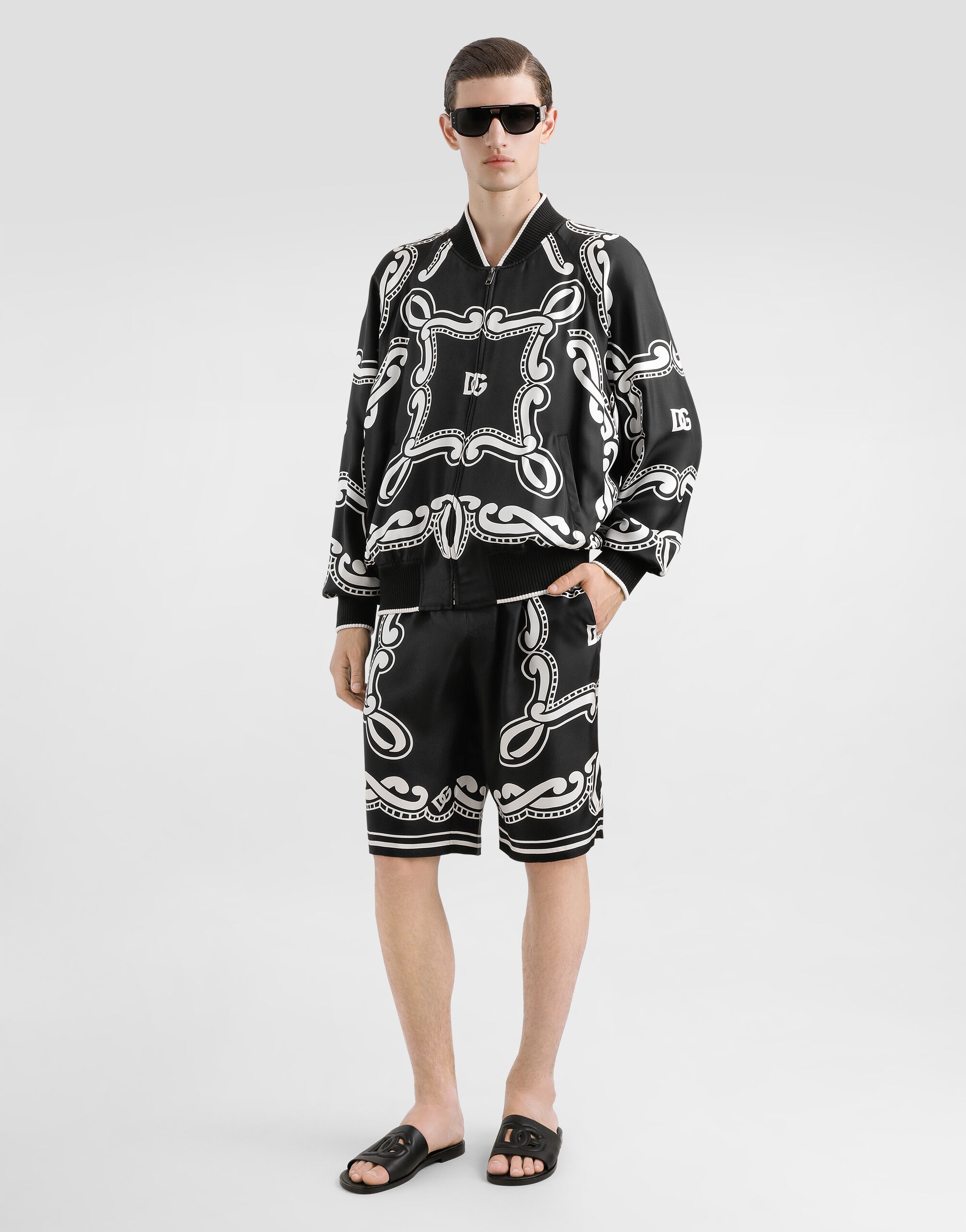 Bandanna-print silk shorts - 2