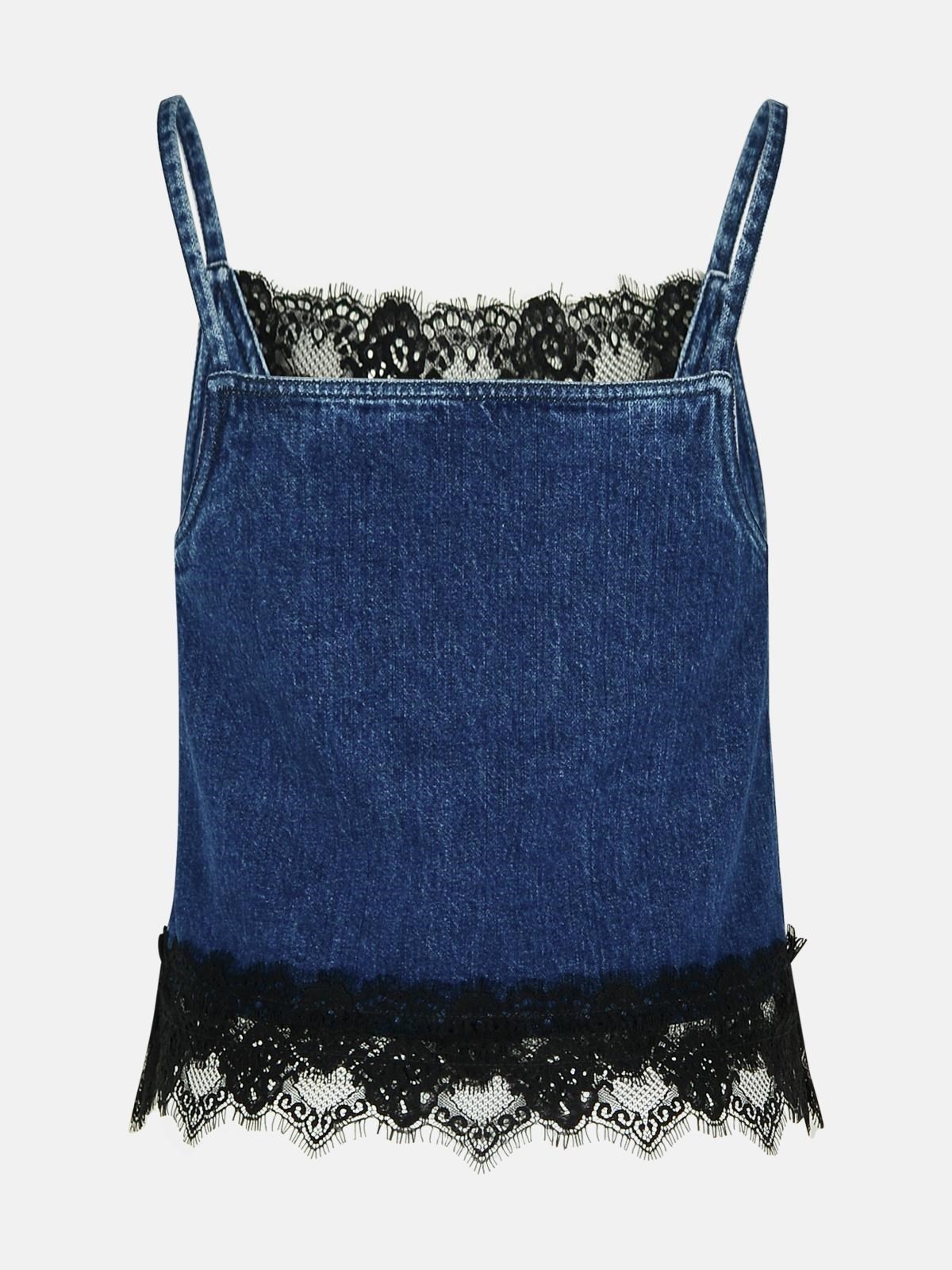 '20'S' BLUE DENIM TOP - 3