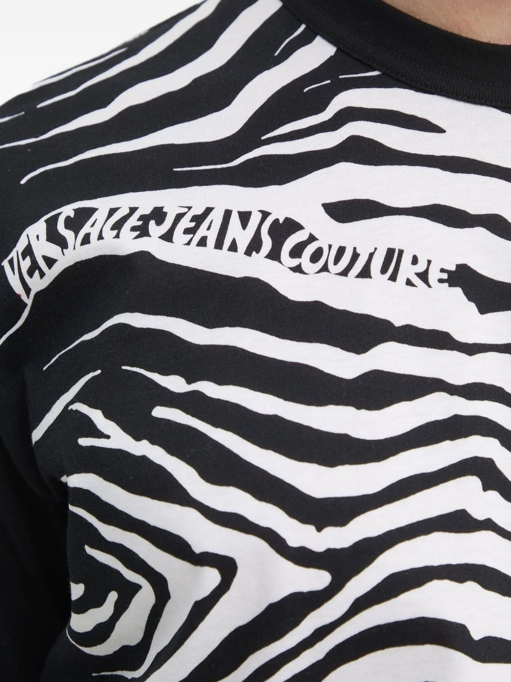 zebra-print T-shirt - 4