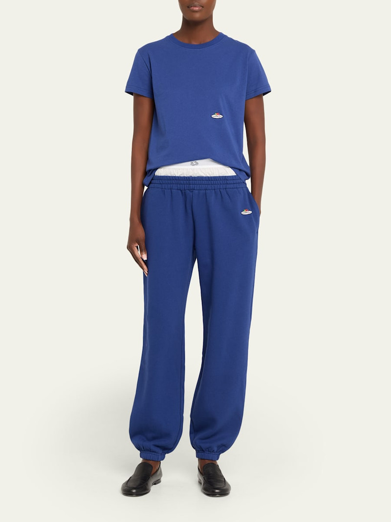 HommeGirls® x Fruit Of The Loom Peekaboo Boxer Straight-Leg Ankle Sweatpants outlook